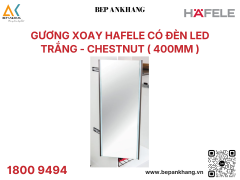 Gương xoay Hafele có đèn Led - 400mm - Màu Trắng - 807.95.890